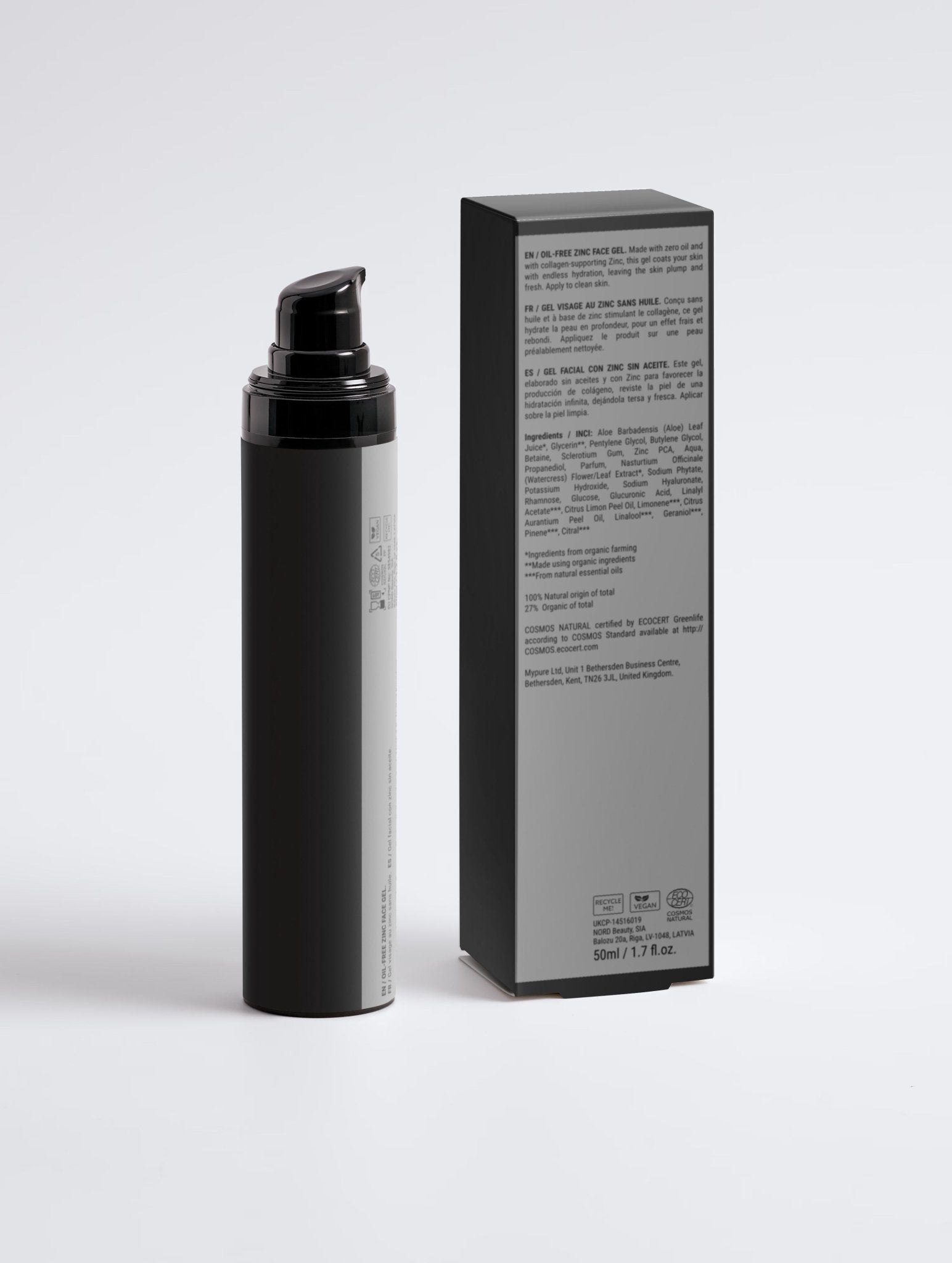 Oil-Free Zinc Face Gel for Men - ECHTHAUT