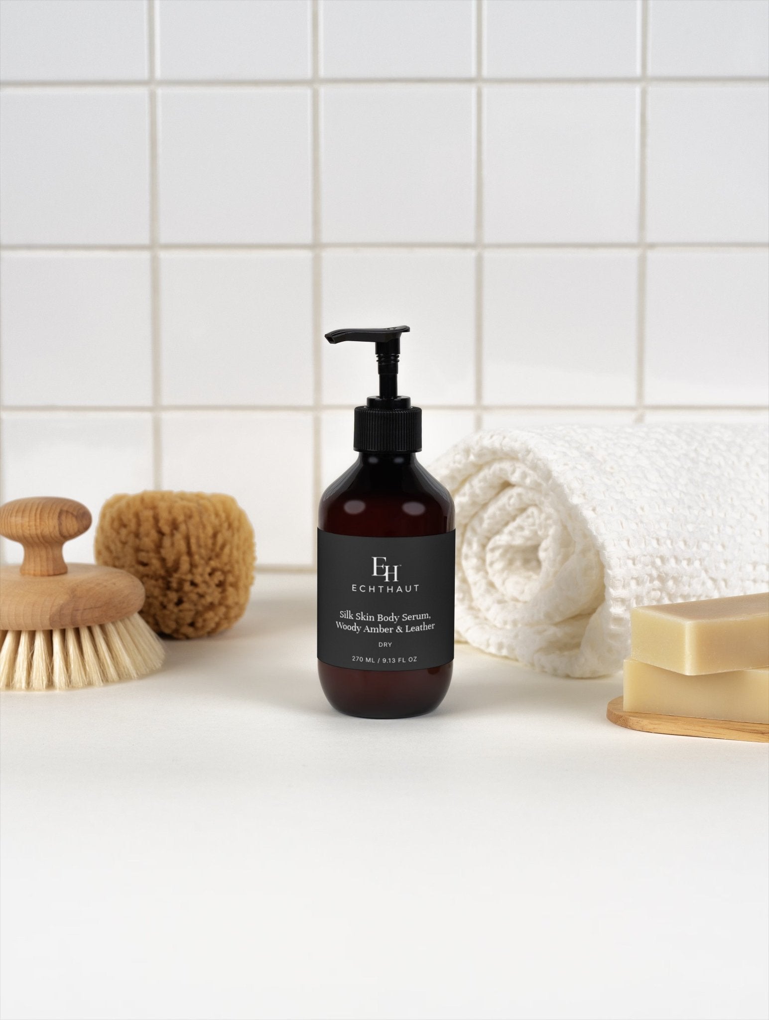 Silk Skin Body Serum, Woody Amber & Leather - ECHTHAUT